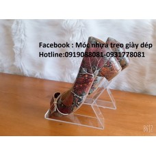 Kệ mica trưng bày giày dép chữ  Z