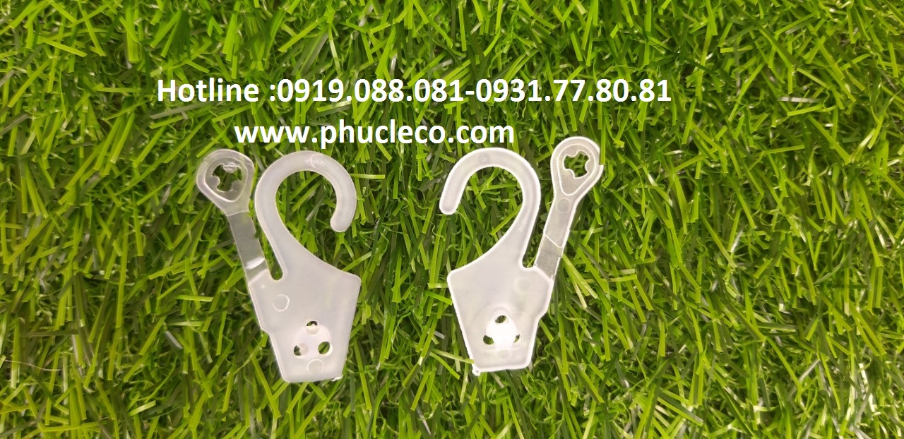 Móc nhựa gắn trên bao bì
